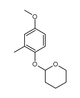 2-(4-methoxy-2-methyl-phenoxy)tetrahydro-2H-pyran Structure