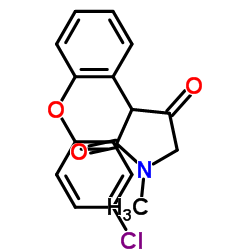 3-[2-(4-Chlorophenoxy)phenyl]-1-methyl-2,4-pyrrolidinedione Structure