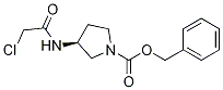 (S)-3-(2-Chloro-acetylaMino)-pyrrolidine-1-carboxylic acid benzyl ester Structure