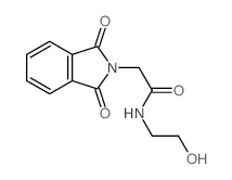 2-(1,3-dioxoisoindol-2-yl)-N-(2-hydroxyethyl)acetamide结构式