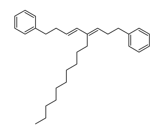 (3E,5E)-4-decyl-1,8-diphenyl-3,5-octadiene Structure