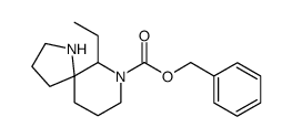 benzyl 6-ethyl-1,7-diazaspiro[4.5]decane-7-carboxylate结构式