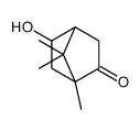 2-hydroxy-4,7,7-trimethylbicyclo[2.2.1]heptan-5-one结构式