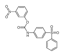 (3-nitrophenyl) N-[4-(benzenesulfonyl)phenyl]carbamate Structure