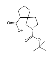 2-(tert-butoxycarbonyl)-2-azaspiro[4.4]nonane-6-carboxylic acid结构式