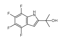 2-(4,5,6,7-tetrafluoroindol-2-yl)propan-2-ol结构式
