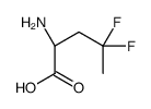L-Norvaline, 4,4-difluoro- (9CI) structure