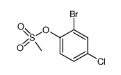 2-bromo-4-chlorophenyl methanesulfonate结构式