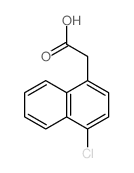 1-Naphthaleneaceticacid, 4-chloro- structure