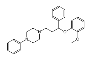 1-[3-(2-methoxyphenoxy)-3-phenylpropyl]-4-phenylpiperazine Structure