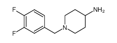 1-(3,4-difluorobenzyl)piperidin-4-amine结构式