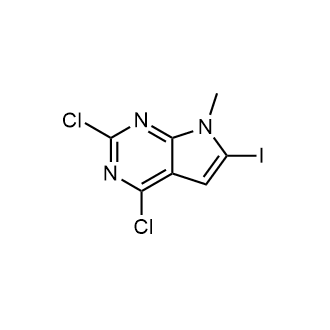 2,4-Dichloro-6-iodo-7-methyl-7H-pyrrolo[2,3-d]pyrimidine Structure