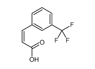 META-(TRIFLUOROMETHYL)-CINNAMICACID structure