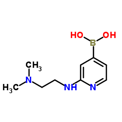 (2-{[2-(Dimethylamino)ethyl]amino}-4-pyridinyl)boronic acid结构式