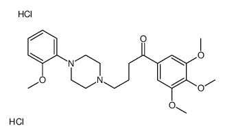 4-[4-(2-methoxyphenyl)piperazin-1-yl]-1-(3,4,5-trimethoxyphenyl)butan-1-one,dihydrochloride结构式