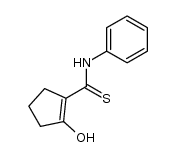 2-Hydroxycyclopenten-(1)-thiocarbonsaeure-anilid Structure