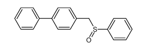 p-biphenylylmethyl phenyl sulfoxide Structure