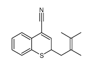 2-(2,3-dimethylbut-2-enyl)-2H-thiochromene-4-carbonitrile Structure