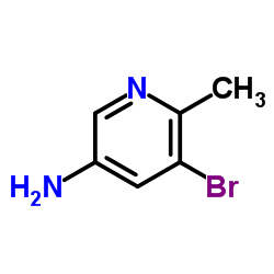 5-Bromo-6-methyl-3-pyridinamine Structure
