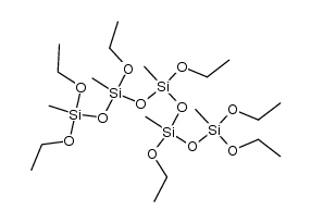 1,1,3,5,7,9,9-heptaethoxy-1,3,5,7,9-pentamethyl-pentasiloxane Structure