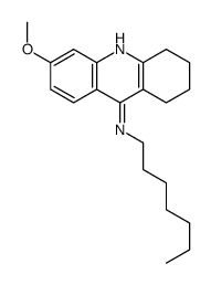 9-Acridinamine, 1,2,3,4-tetrahydro-N-heptyl-6-methoxy-结构式
