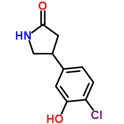 4-(4-Chloro-3-hydroxyphenyl)-2-pyrrolidinone结构式