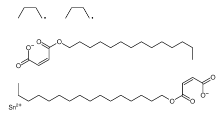 hexadecyl (Z,Z)-6,6-dibutyl-4,8,11-trioxo-5,7,12-trioxa-6-stannahexacosa-2,9-dienoate结构式