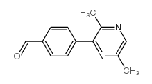 4-(3,6-Dimethylpyrazin-2-yl)benzaldehyde structure