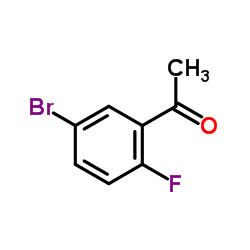 1-(5-溴-2-氟苯基)乙酮结构式