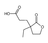 3-(3-ethyl-2-oxotetrahydrofuran-3-yl)propanoic acid结构式