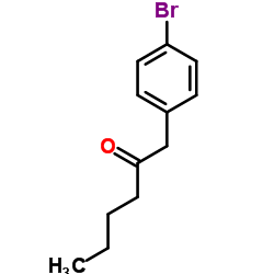 1-(4-Bromophenyl)-2-hexanone Structure