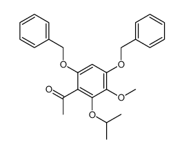 1-(4,6-bis(benzyloxy)-2-isopropoxy-3-methoxyphenyl)ethan-1-one结构式