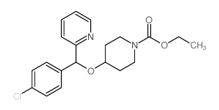 Ethyl 4-[(4-chlorophenyl)-2-pyridinylmethoxy]-1-piperidinecarboxylate Structure