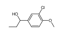 (+/-)-1-(3'-chloro-4'-methoxyphenyl)-1-propanol Structure
