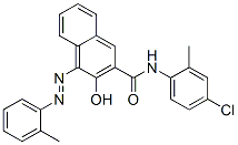 N-(4-chloro-2-methylphenyl)-3-hydroxy-4-[(2-methylphenyl)azo]naphthalene-2-carboxamide Structure