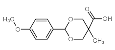 2-(4-methoxyphenyl)-5-methyl-1,3-dioxane-5-carboxylic acid结构式