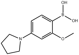 2-Methoxy-4-(pyrrolidino)phenylboronic acid结构式