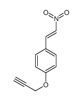 1-[(E)-2-nitroethenyl]-4-prop-2-ynoxybenzene Structure