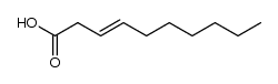 cis-3-Decylenic acid structure