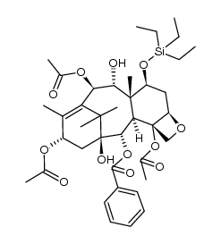 7-triethylsilyl-9-dihydro-13-acetylbaccatin III结构式