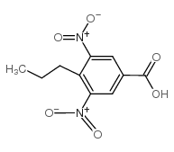 3,5-二硝基-4-丙基苯甲酸结构式