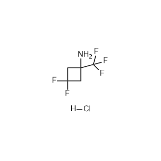 3,3-Difluoro-1-(trifluoromethyl)cyclobutan-1-aminehydrochloride structure