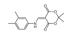 5-(((3,4-dimethylphenyl)amino)methylene)-2,2-dimethyl-1,3-dioxane-4,6-dione Structure