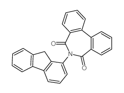 6-(9H-fluoren-1-yl)benzo[d][2]benzazepine-5,7-dione结构式