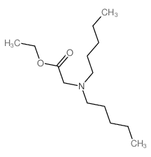 Glycine, N,N-dipentyl-,ethyl ester structure
