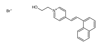 N-(2-hydroxyethyl)-4-(beta-(1-naphthylvinyl)pyridinium bromide)结构式
