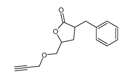 4,5-Dihydro-3-(phenylmethyl)-5-[(2-propynyloxy)methyl]-2(3H)-furanone structure