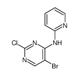 (5-bromo-2-chloro-pyrimidin-4-yl)-pyridin-2-yl-amine Structure