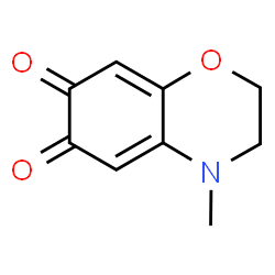 3,4-Dihydro-4-methyl-2H-1,4-benzoxazine-6,7-dione structure