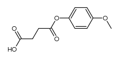 4-Methoxyphenyl Hydrogen Succinate Structure